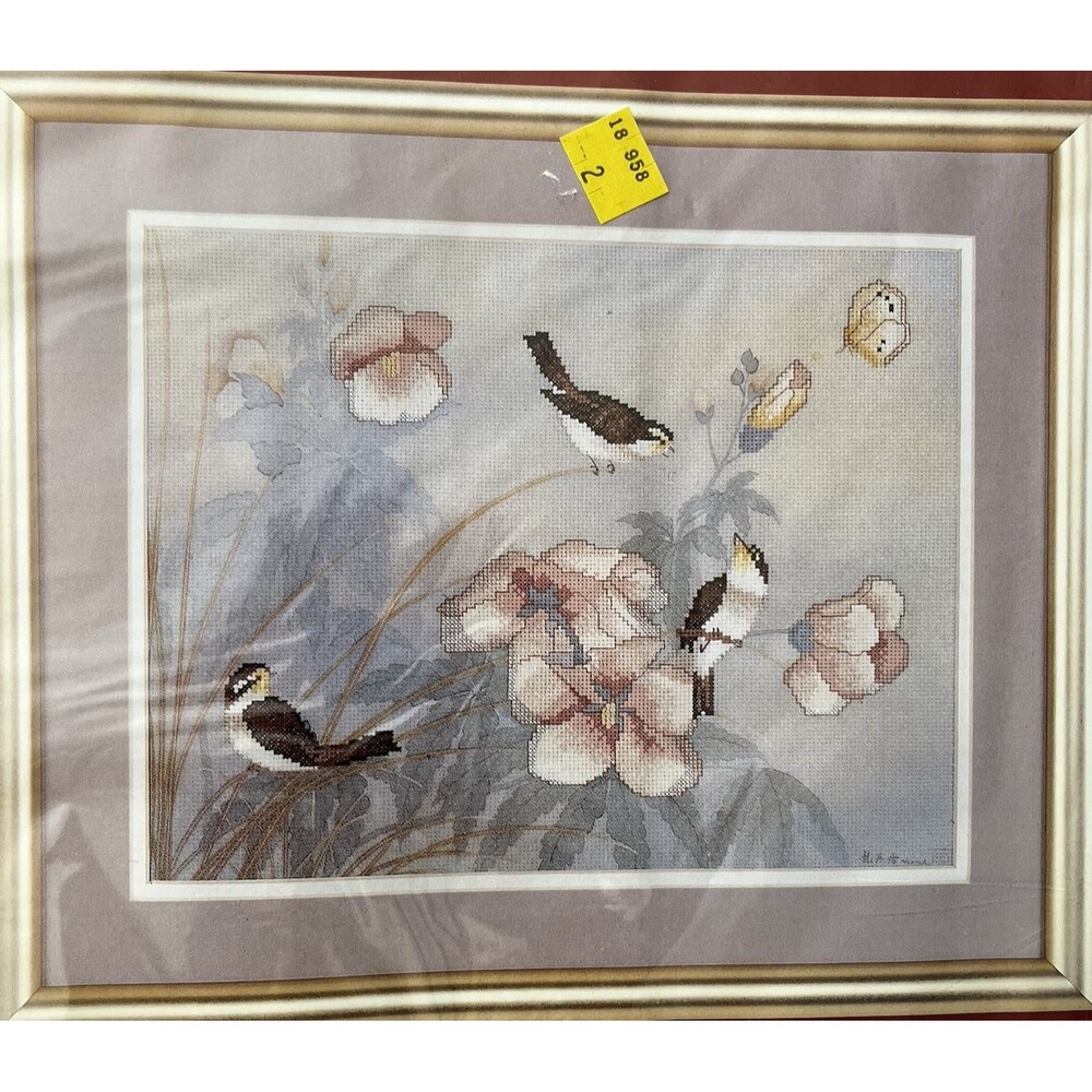 Oriental Dawn Birds Colorart Cross Stitch Kit 14" x 11" Needle Treasures 02587